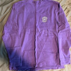 Southern Tide Mardi Gras Purple Shirt